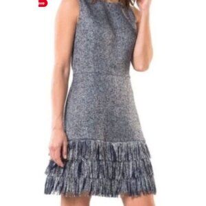 Sail To Sable Metallic on Mercer Navy Shift Dress Size 8